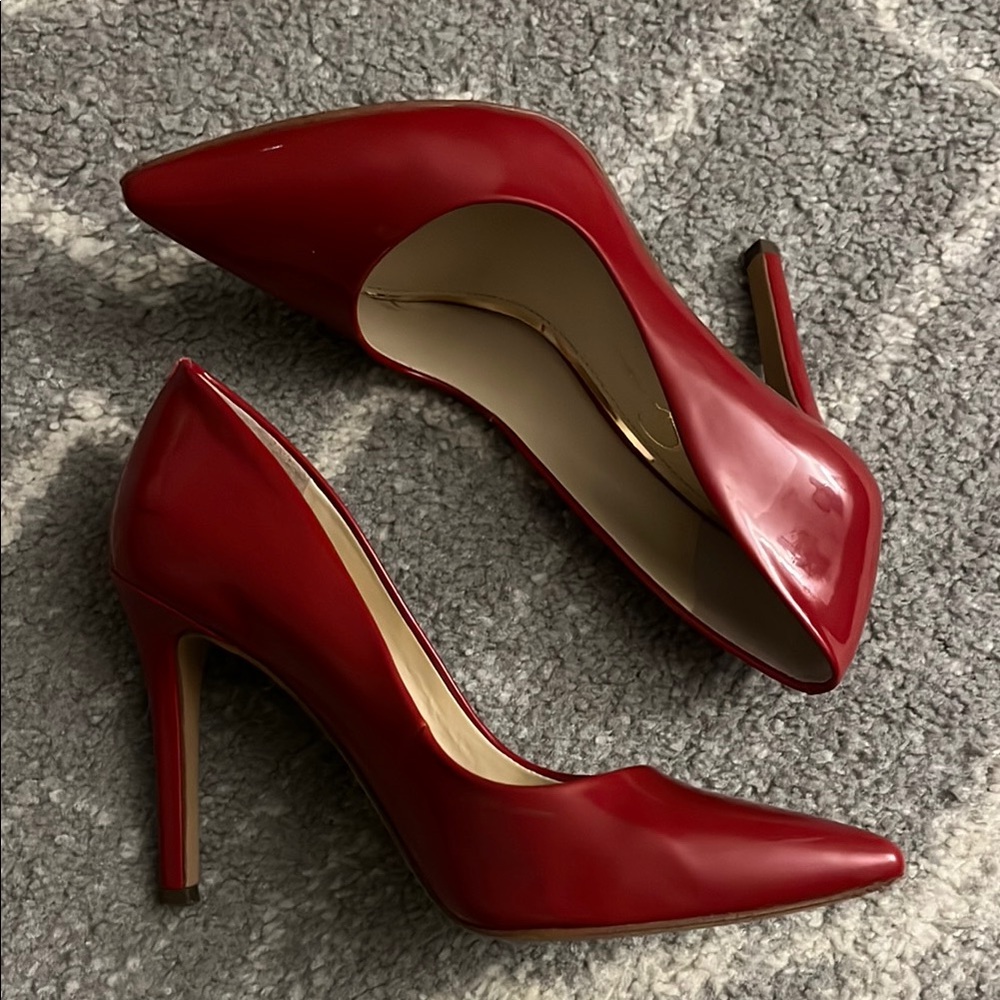 Elegant Red Stiletto Heels